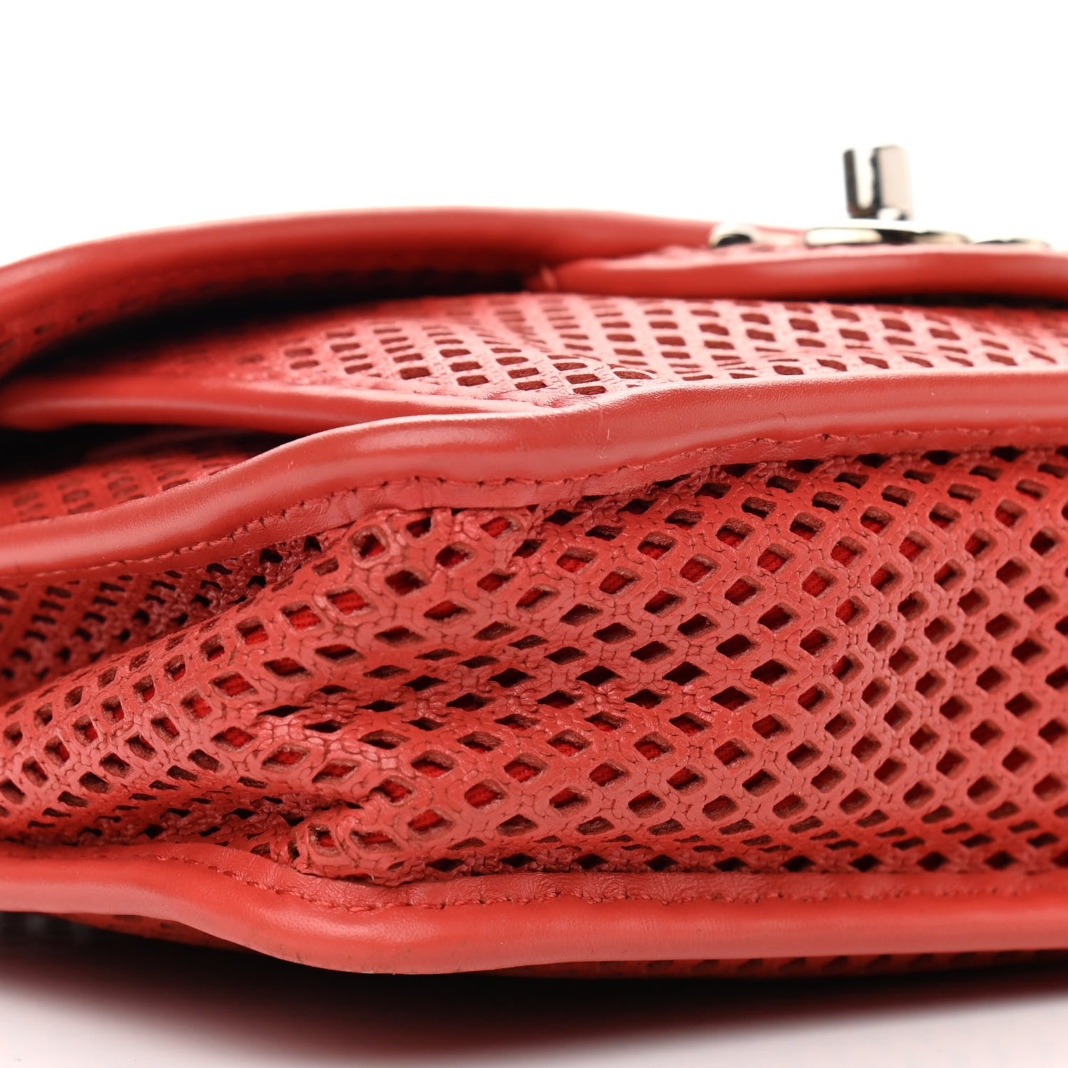 Chanel Perforated Calfskin Small Up In The Air Flap Red 9 of 13
