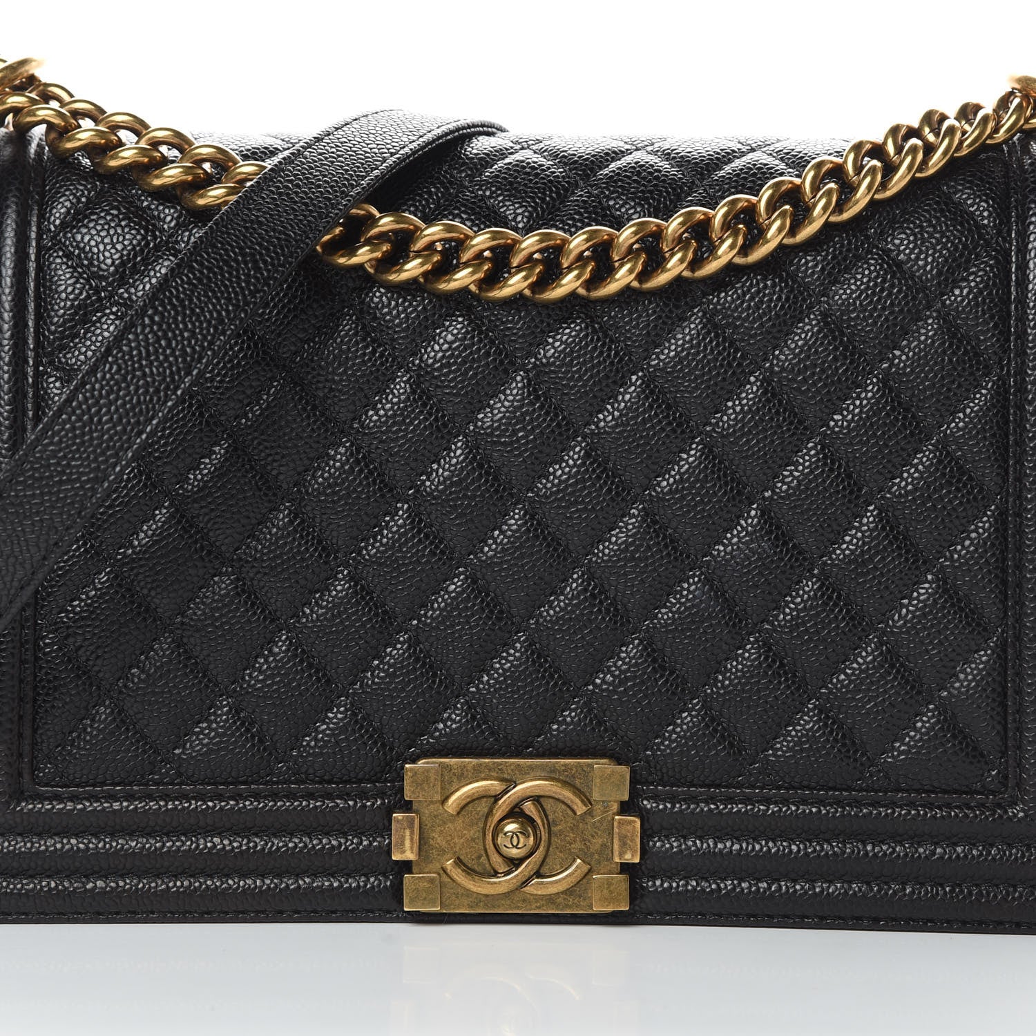 Chanel Caviar Quilted New Medium Boy Flap Black 8 of 12