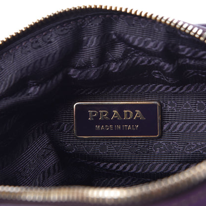 Prada Nappa Fiocco Bow Crossbody Clutch Viola 6 of 7
