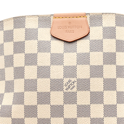 Louis Vuitton Damier Azur Graceful MM Rose Ballerine 7 of 9