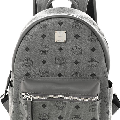MCM Visetos Small Stark Backpack Phantom Grey 8 of 10