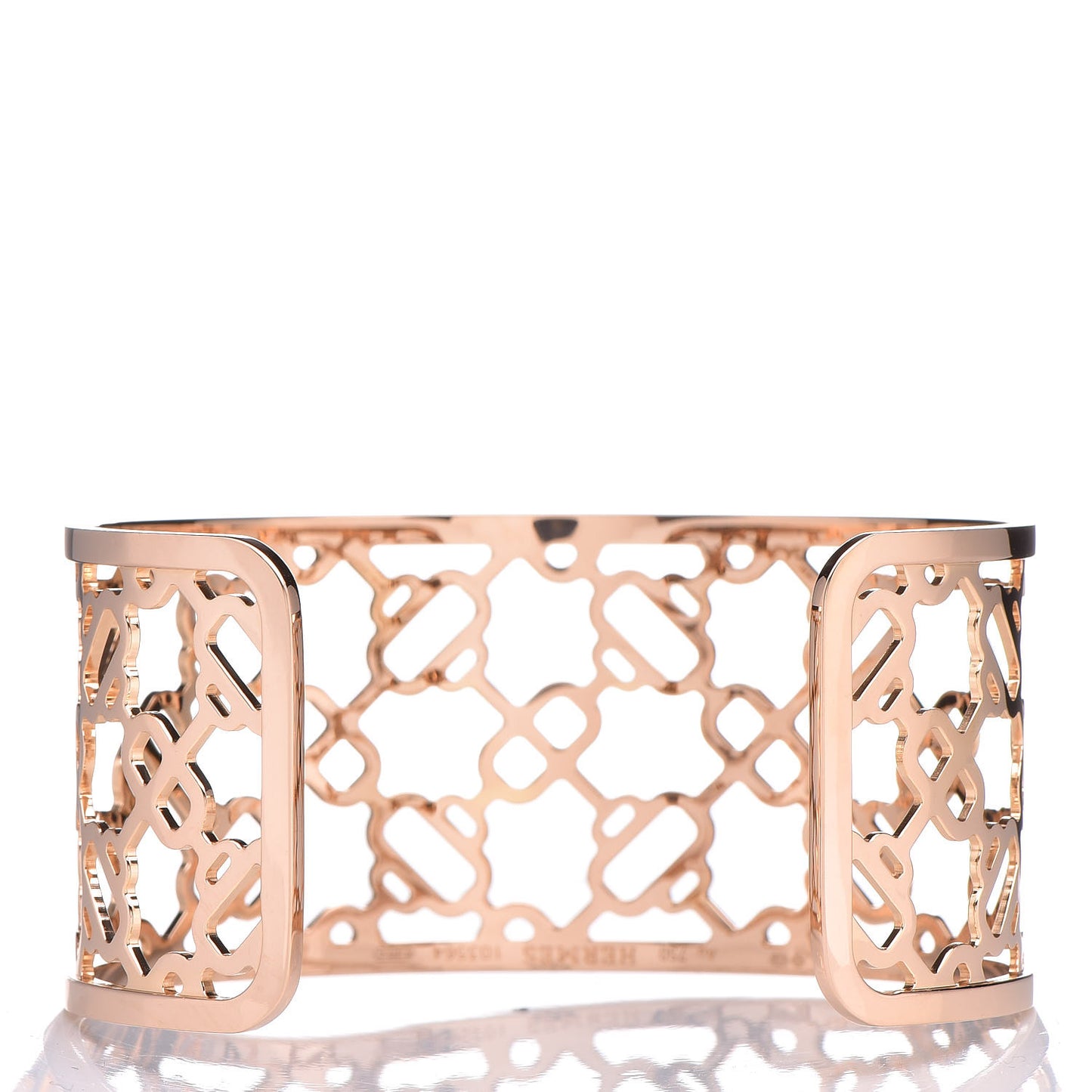 18K Rose Gold Chaîne d'Ancre Passerelle Cuff Bracelet