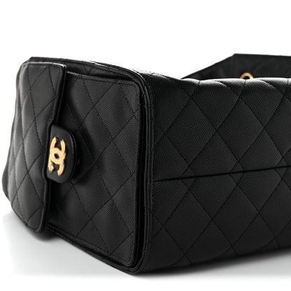 Chanel Caviar Quilted Small Chanel 25 Handbag Black 8 of 10