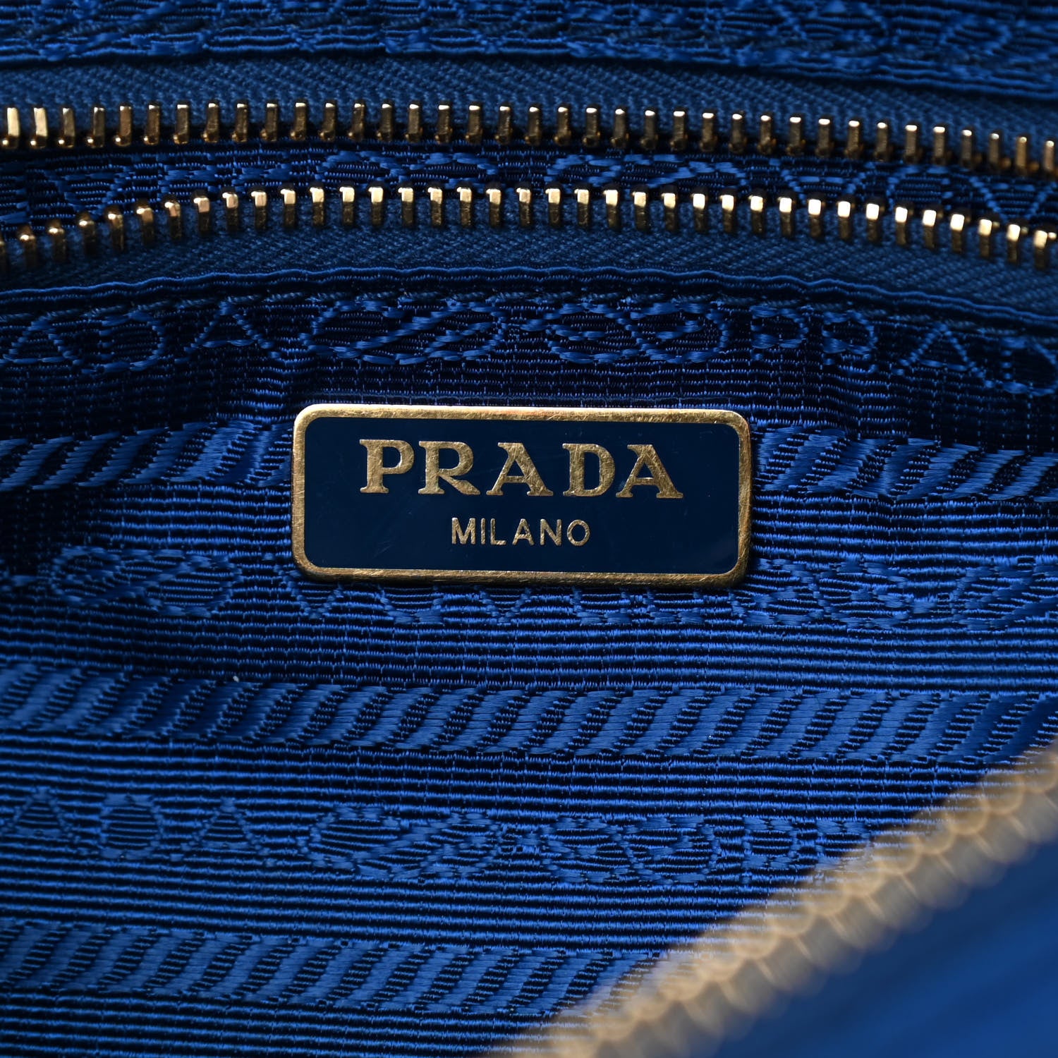 Prada Tessuto Nylon Saffiano Crossbody Bag Bleuette 6 of 9
