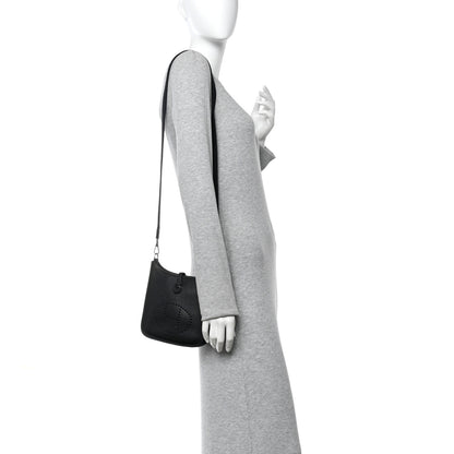 Hermes Taurillon Clemence Evelyne TPM Black 2 of 10