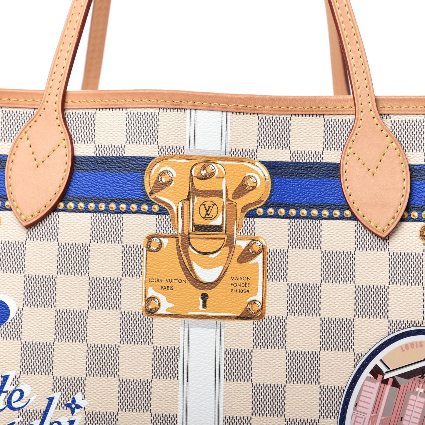 Damier Azur Summer Trunks Forte Dei Marmi Neo Neverfull MM