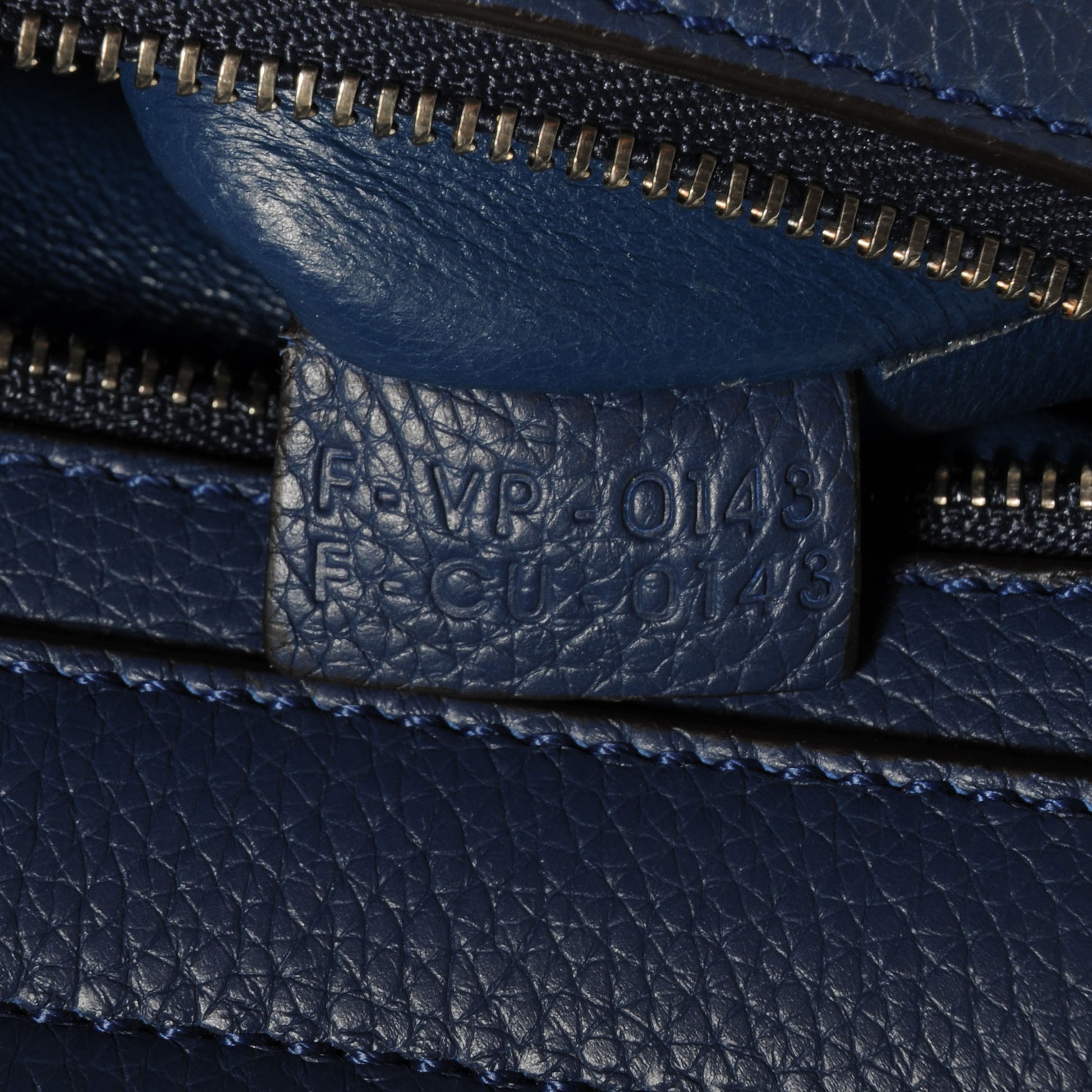 Celine Calfskin and Suede Small Trapeze Ocean Blue 7 of 8