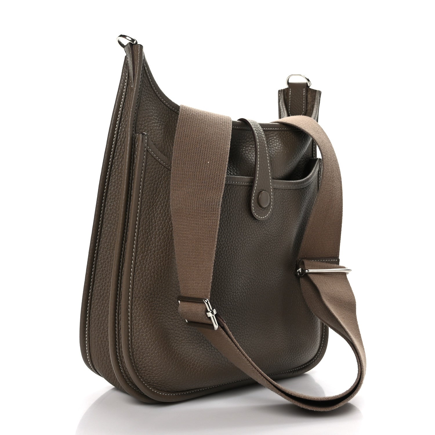 Hermes Taurillon Clemence Evelyne III PM Etoupe 3 of 10