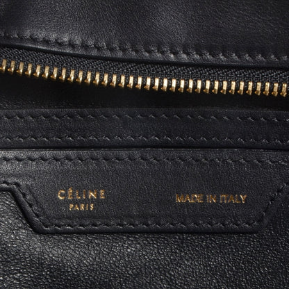 Celine Crocodile Embossed Large Trapeze Black 6 of 9