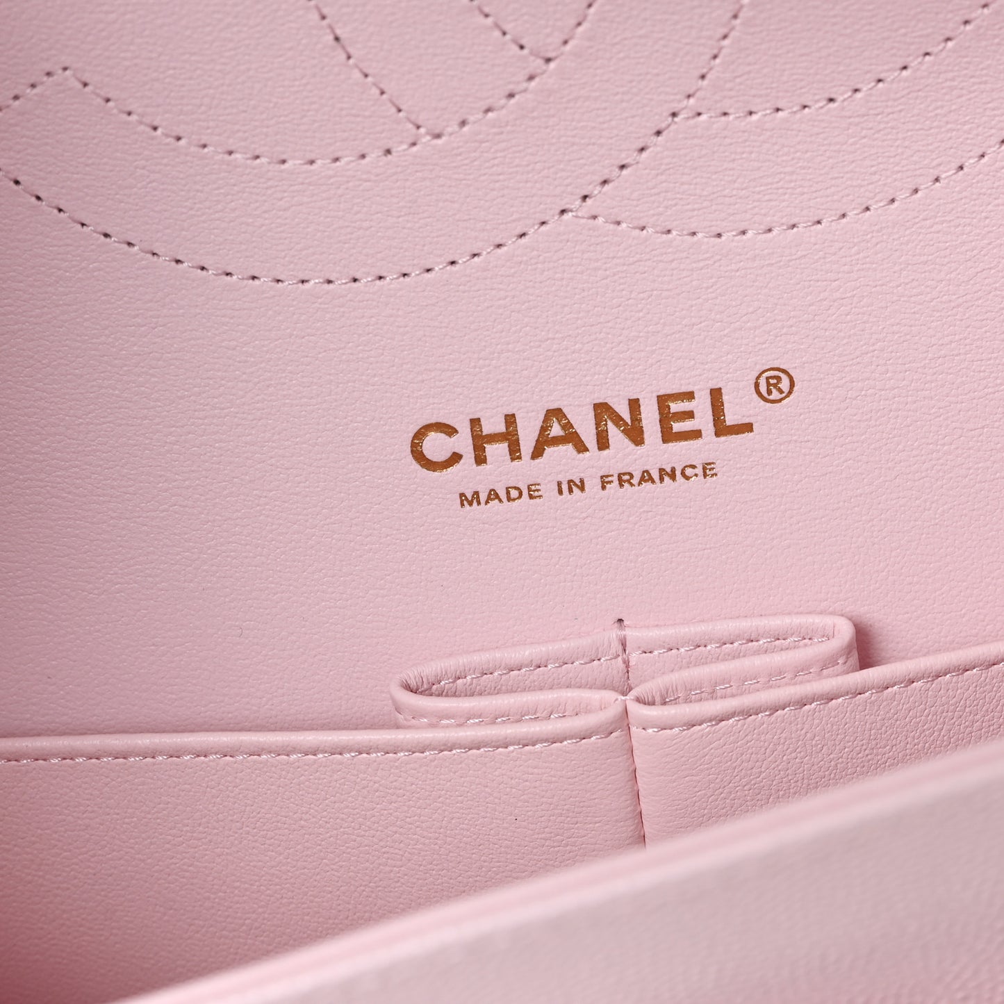 Caviar Quilted Jumbo Double Flap Light Pink
