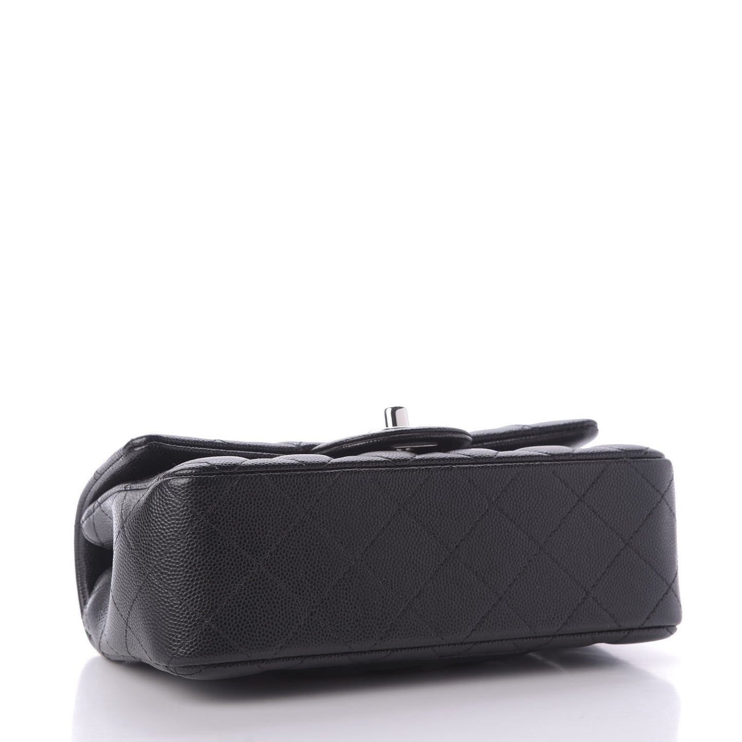 Caviar Quilted Mini Rectangular Flap Black