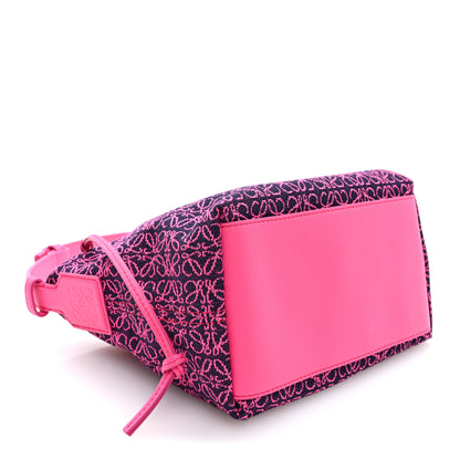 Loewe Jacquard Anagram Calfskin Small Cubi Bag Pink 4 of 9