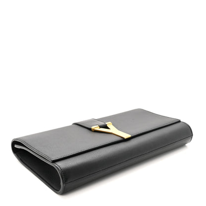 Saint Laurent Calfskin Classic Y Ligne Clutch Black Black 4 of 6