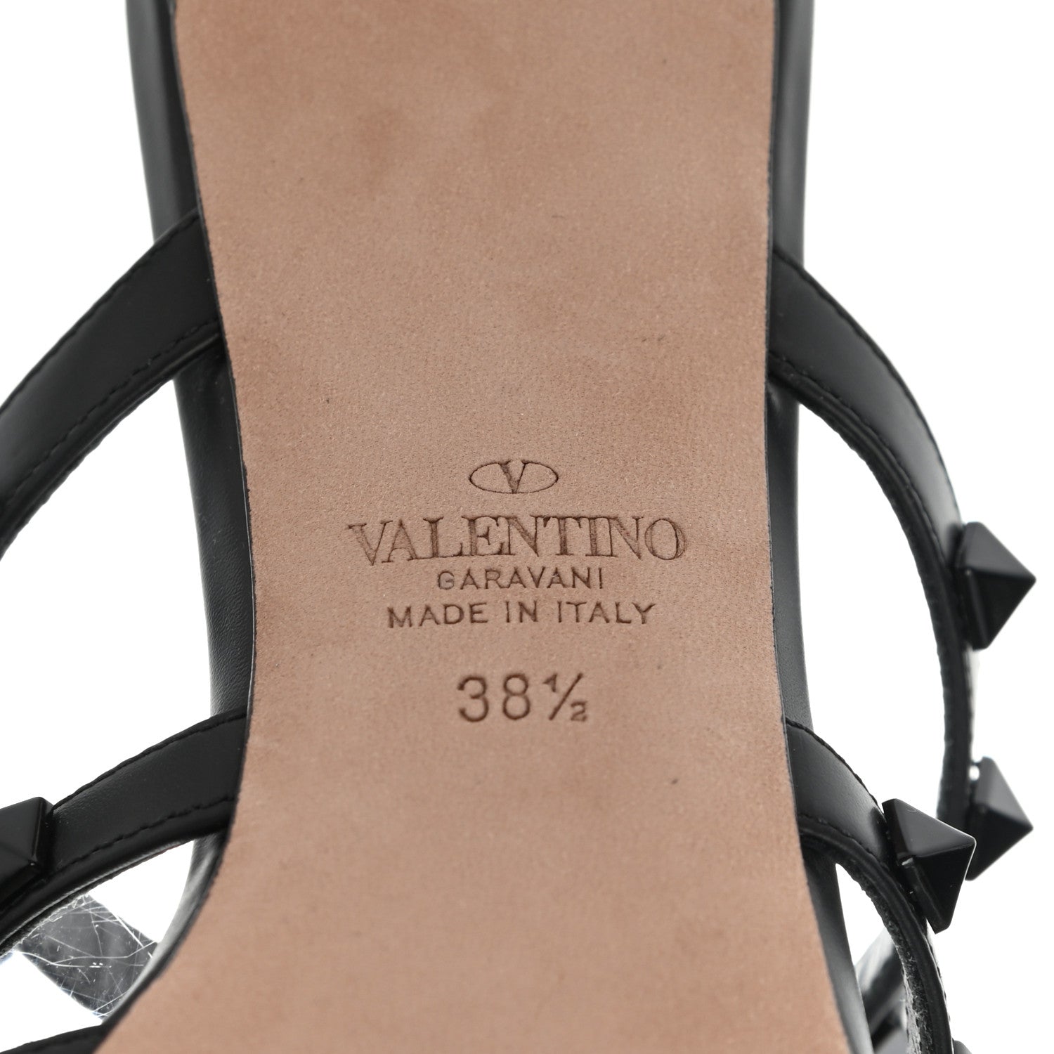 Valentino Garavani Lace Rockstud 50mm Cage Mules 38.5 Black 8 of 8