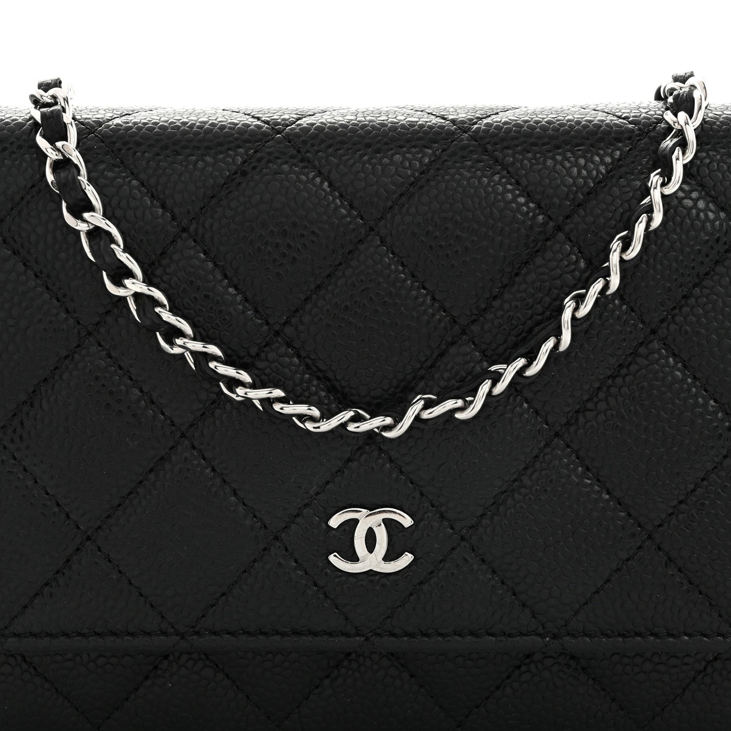 Chanel Caviar Quilted Wallet On Chain WOC Black 9 of 11