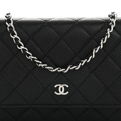 Chanel Caviar Quilted Wallet On Chain WOC Black 9 of 11