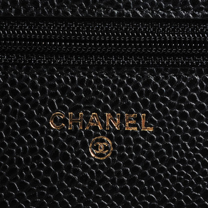 Chanel Caviar Quilted Wallet On Chain WOC Black 5 of 9