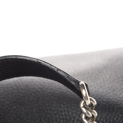 Gucci Pebbled Calfskin Studded Medium Soho Chain Shoulder Bag Black 12 of 12
