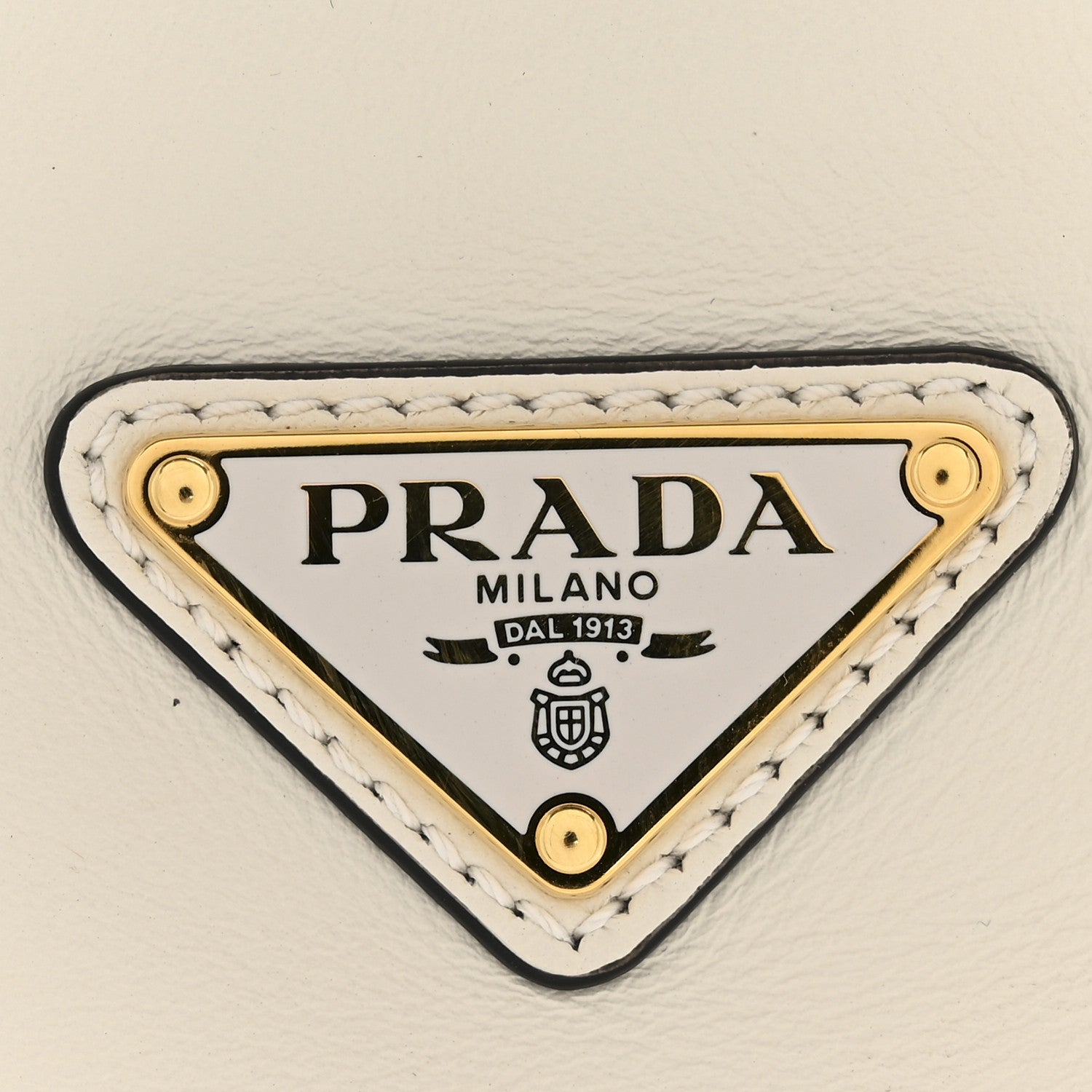 Prada Soft Calfskin Medium Aimée Shoulder Bag White 12 of 12