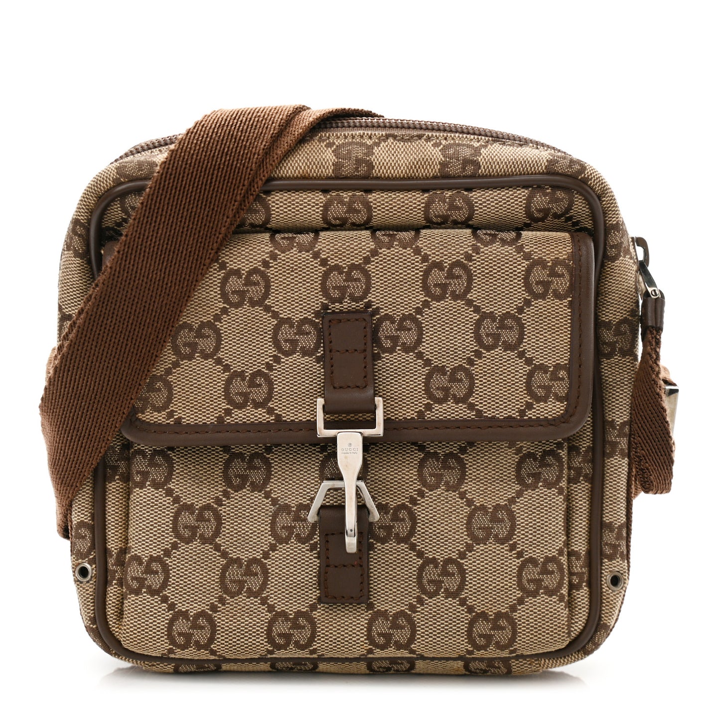 Monogram GG Flight Crossbody Bag Dark Brown