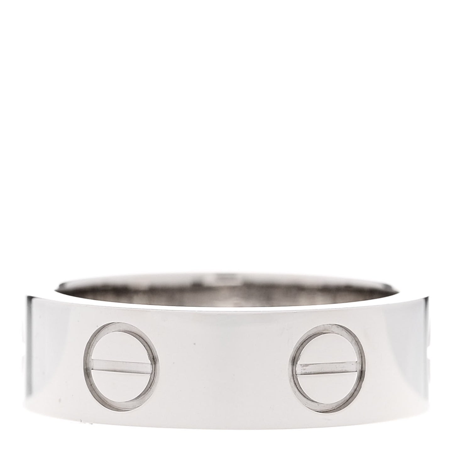 18K White Gold 5.5mm LOVE Ring 49 5