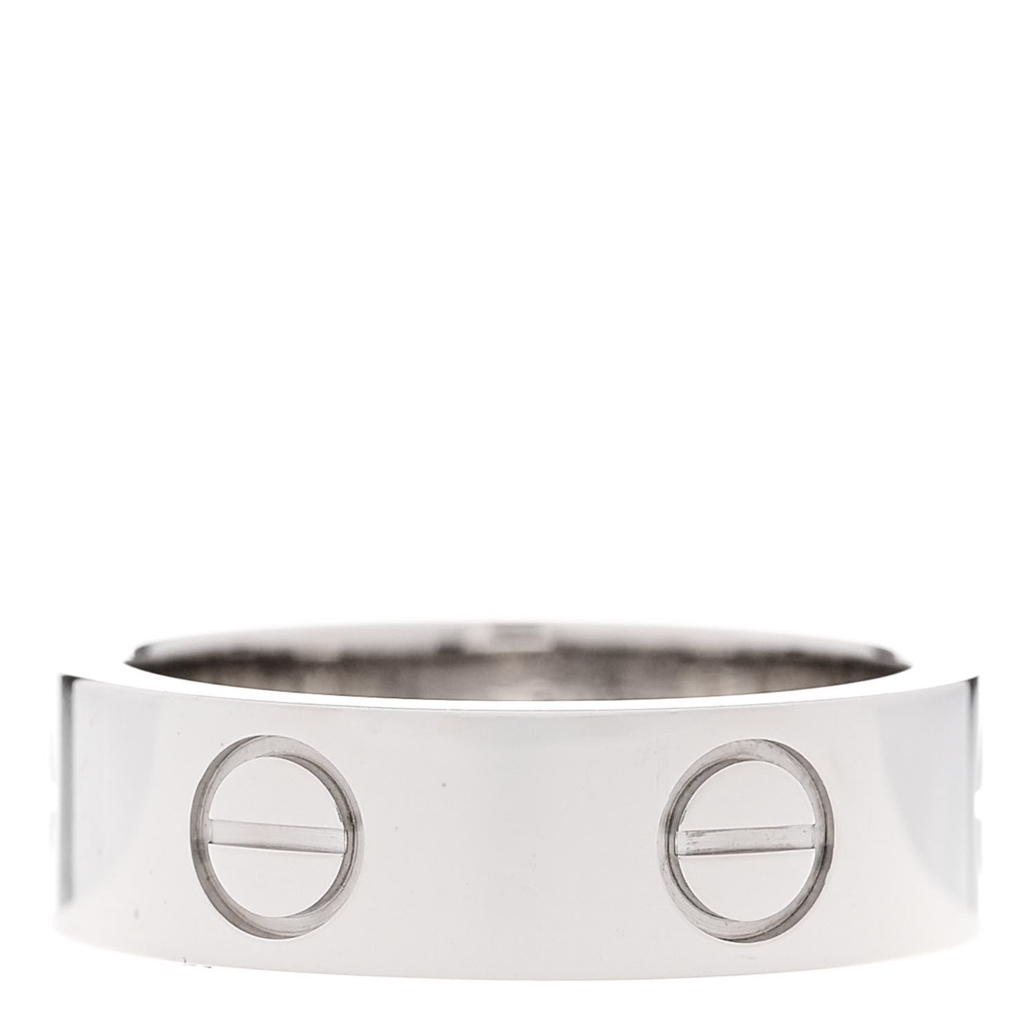 Cartier 18K White Gold 5.5mm LOVE Ring 49 5 3 of 4