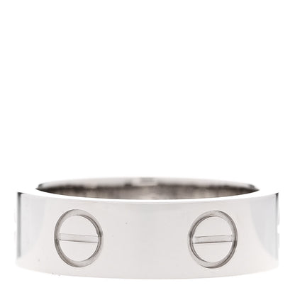 Cartier 18K White Gold 5.5mm LOVE Ring 49 5 3 of 4