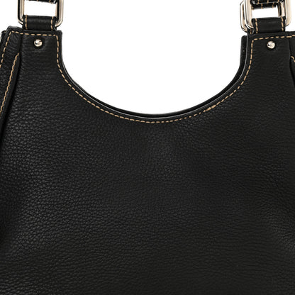 Chanel Grained Calfskin Tassel Hobo Black 8 of 15