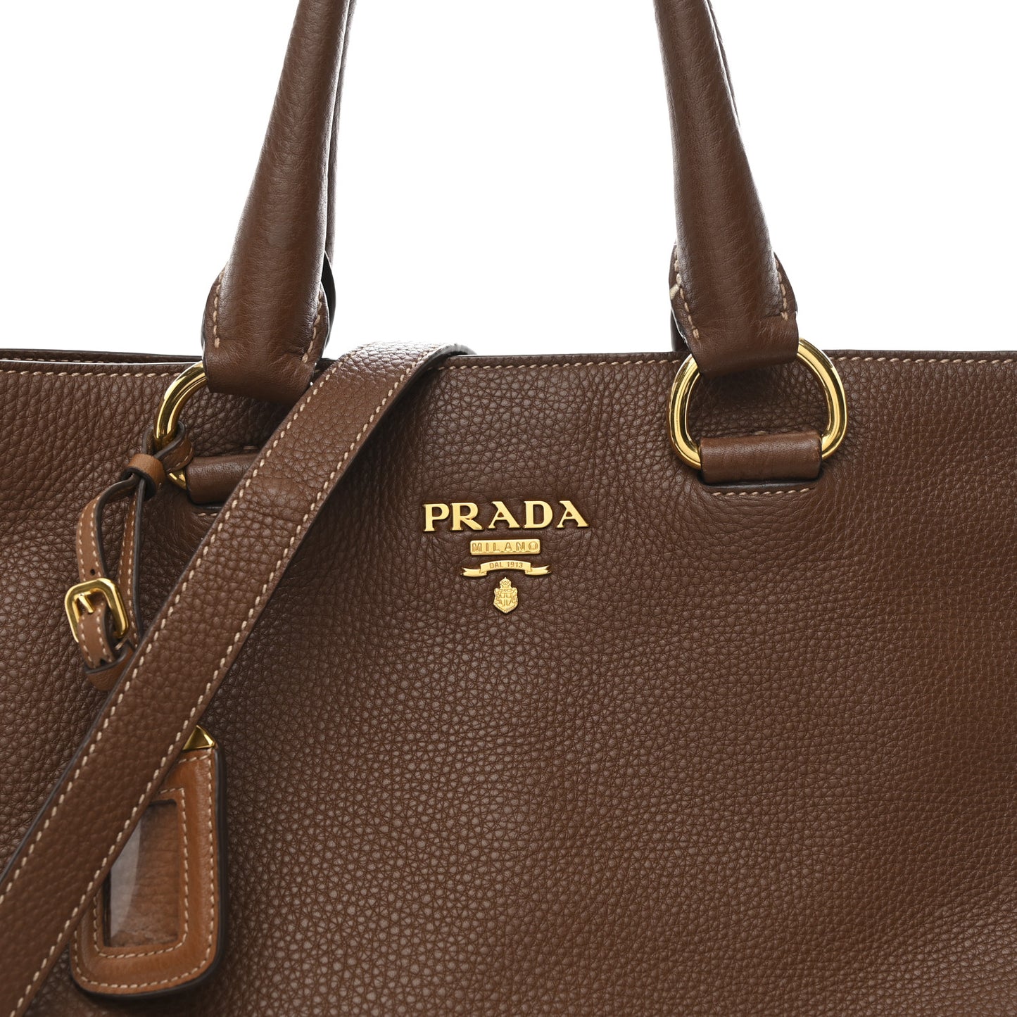 Vitello Daino Shopping Tote Bruciato