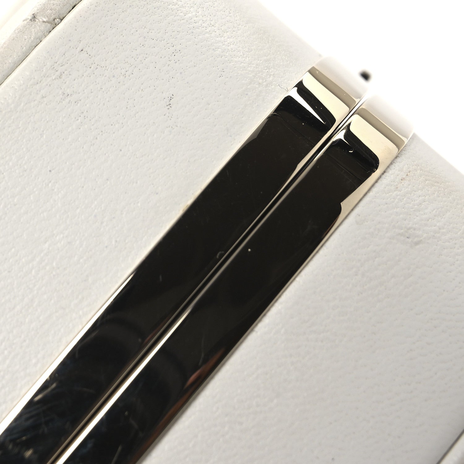 Chanel Lambskin Minaudiere Vanity With Handle White 16 of 16