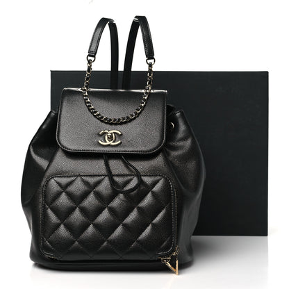 Chanel Caviar Quilted Business Affinity Backpack Black 10 of 10