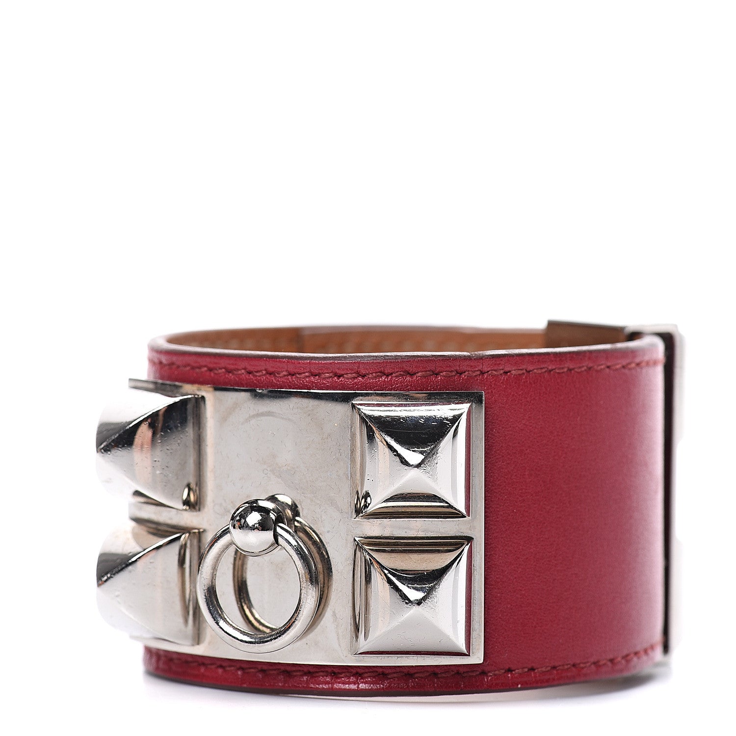 Hermes Swift Collier de Chien CDC Bracelet M Rubis 1 of 9