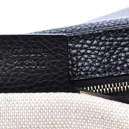 Gucci Pebbled Calfskin Medium Soho Flap Crossbody Black 6 of 9