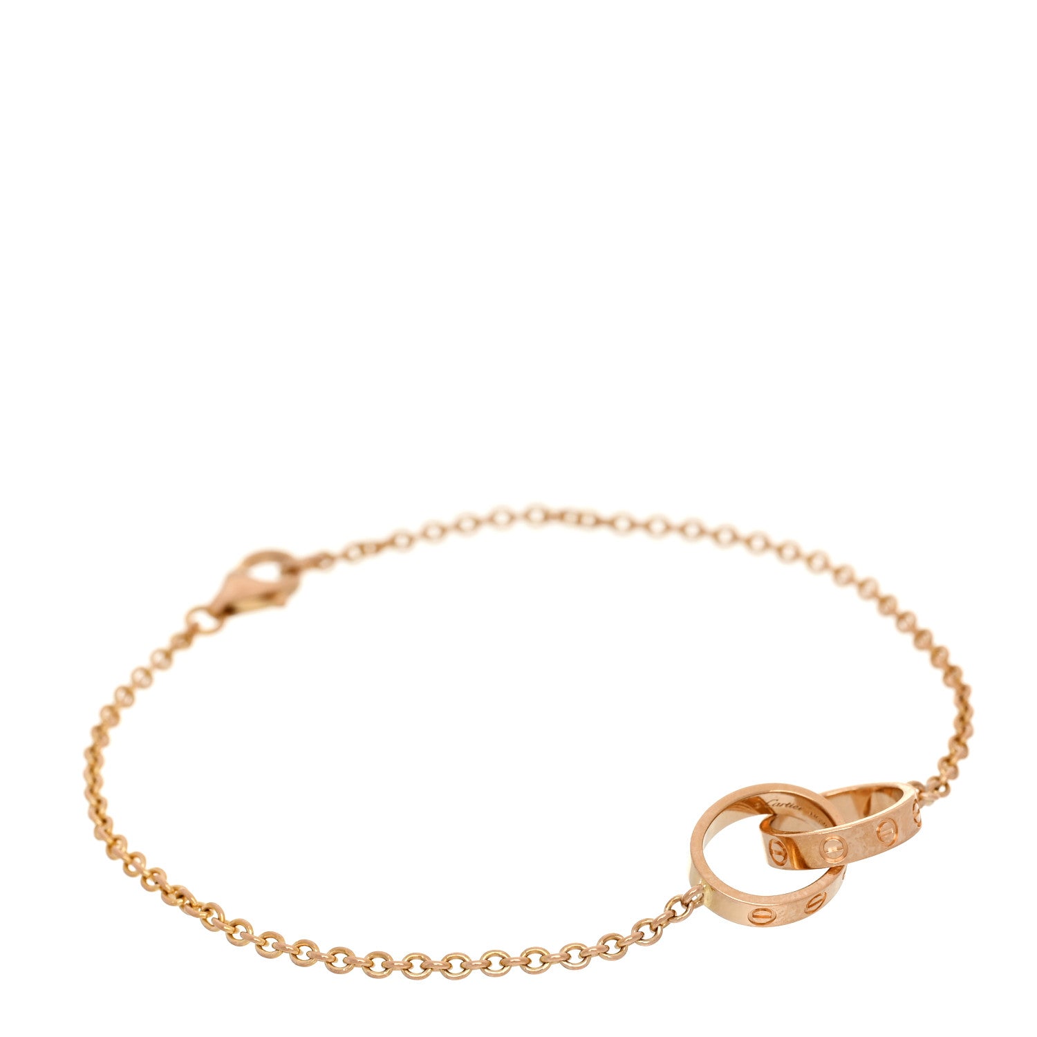 Cartier 18K Pink Gold Interlocking LOVE Bracelet 1674462