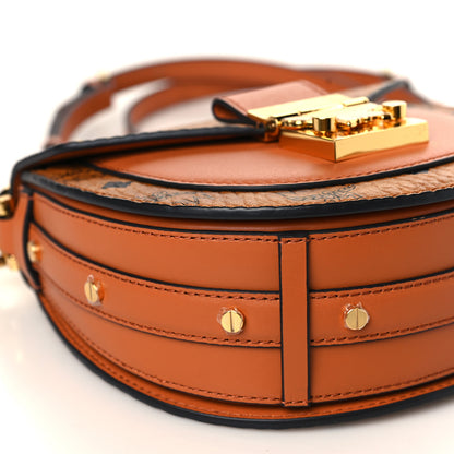 MCM Visetos Mini Tracy Shoulder Bag Cognac 8 of 9