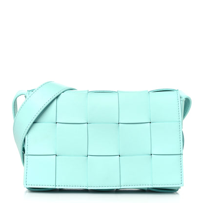 Bottega Veneta Lambskin Maxi Intrecciato Small Cassette Crossbody Bag Celadon 1 of 8