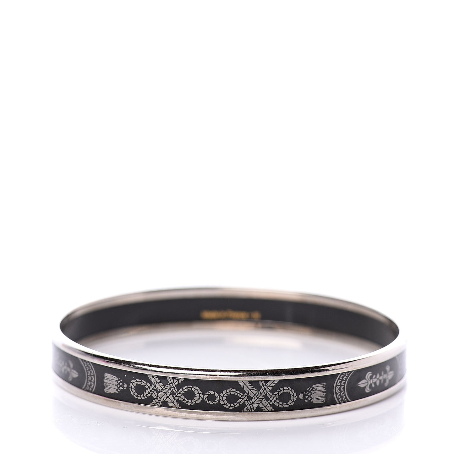 Enamel Printed Narrow Grand Apparat Bracelet 65 Black