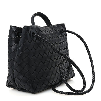 Bottega Veneta Nappa Intrecciato Small Andiamo Shoulder Bag Black 3 of 10
