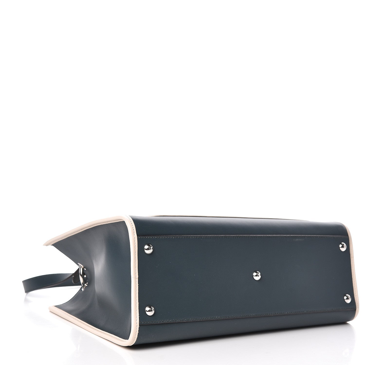 Fendi Vitello Century Opaco F is Fendi Bi-Color Regular Runaway Satchel Amazzonia Camelia 4 of 11