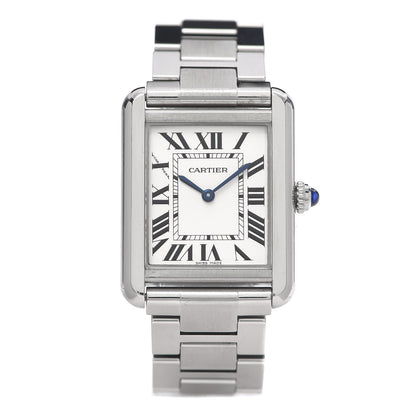 Cartier Stainless Steel 24mm Tank Solo Quartz Watch 1 of 8