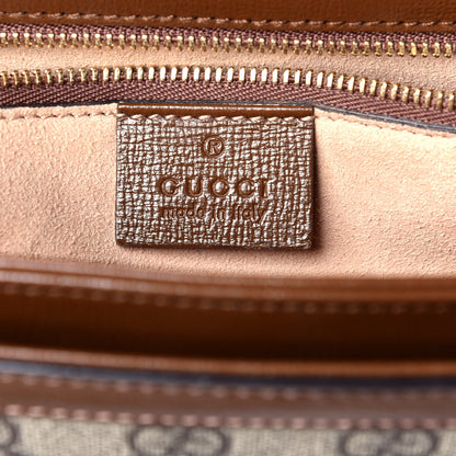Gucci GG Supreme Monogram Horsebit 1955 Shoulder Bag Beige Brown Sugar 6 of 9