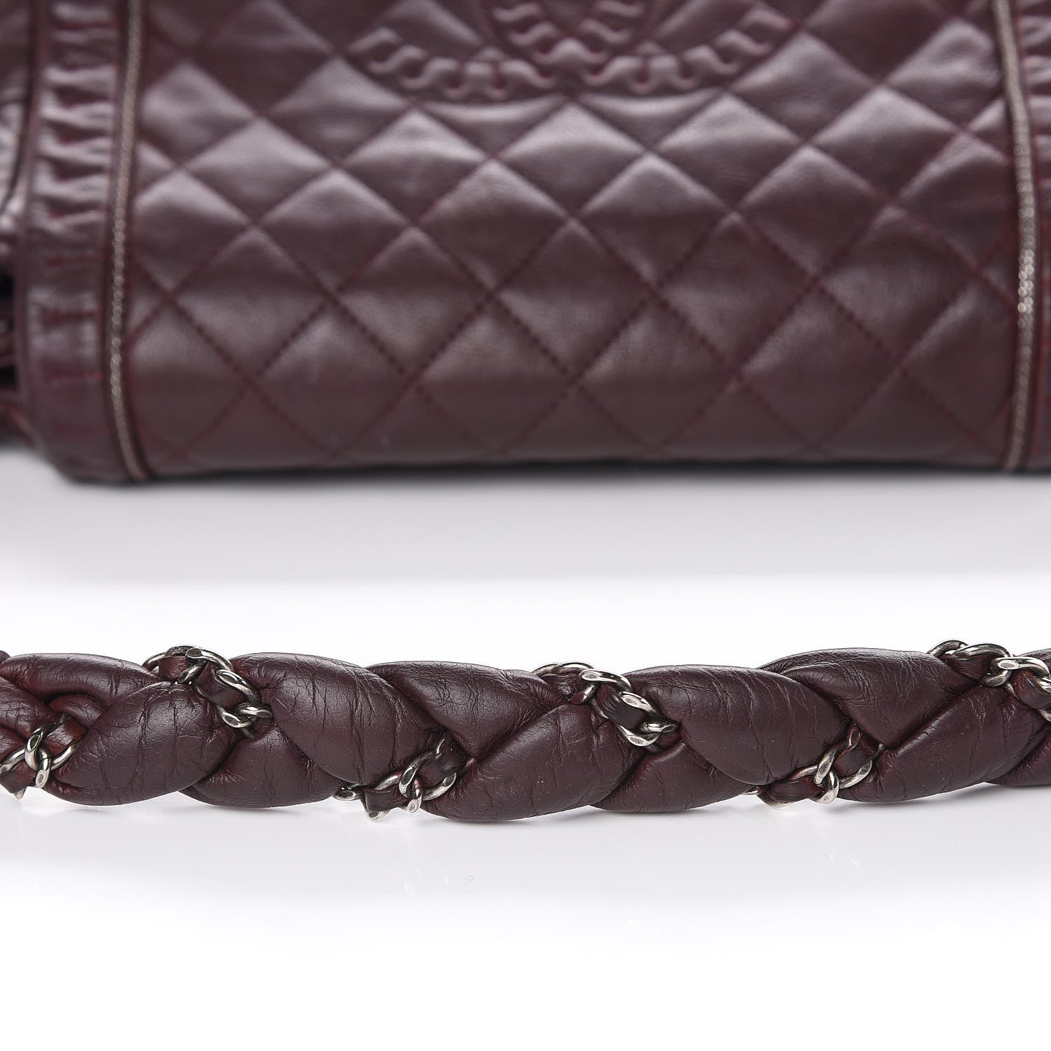 Chanel Calfskin Quilted Istanbul Accordion Flap Burgundy 9 of 15