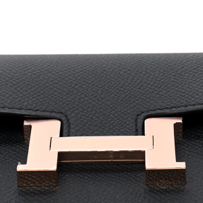 Hermes Epsom Constance Slim Wallet Black 4 of 8