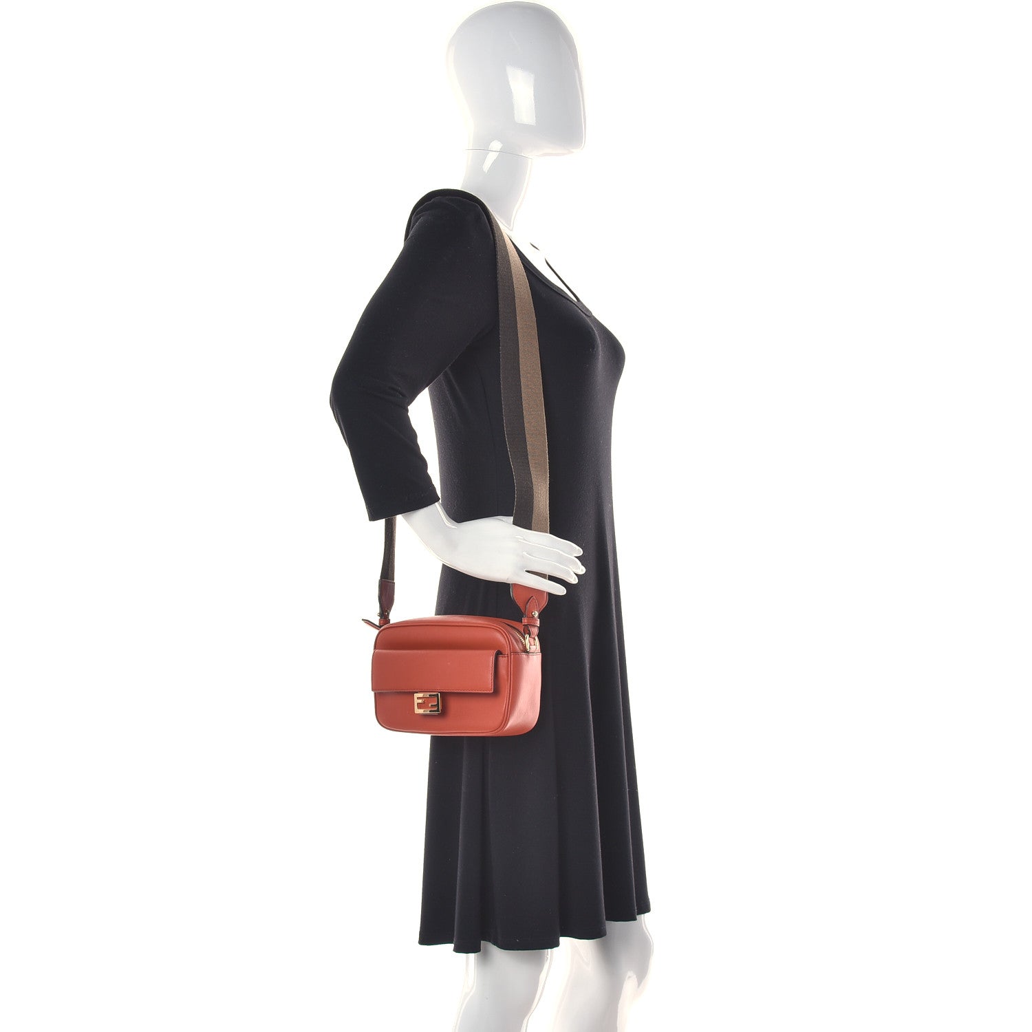 Fendi Vitello Grace Matte Mini Fendi Cam Brick 3 of 11