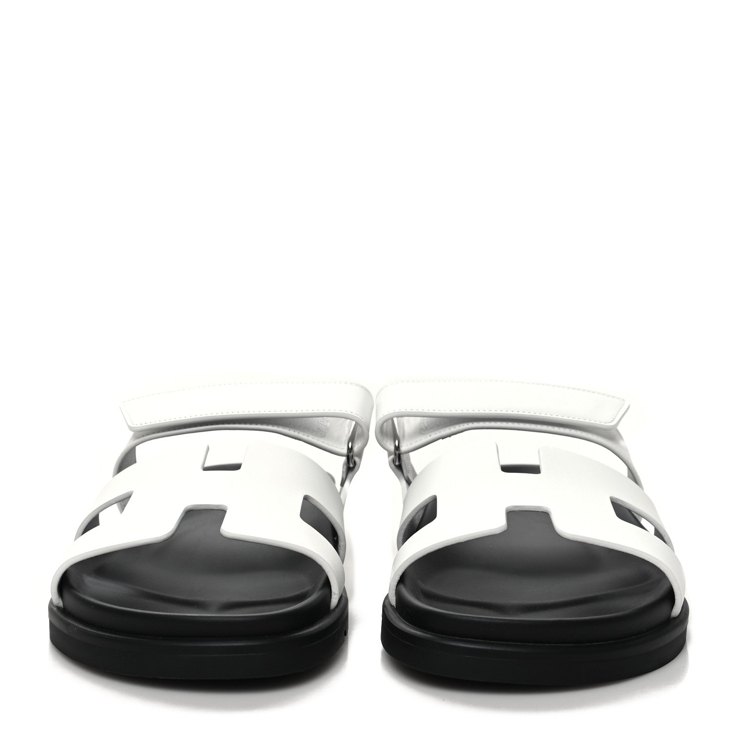 Hermes Calfskin Womens Chypre Sandals 40 White 2 of 8
