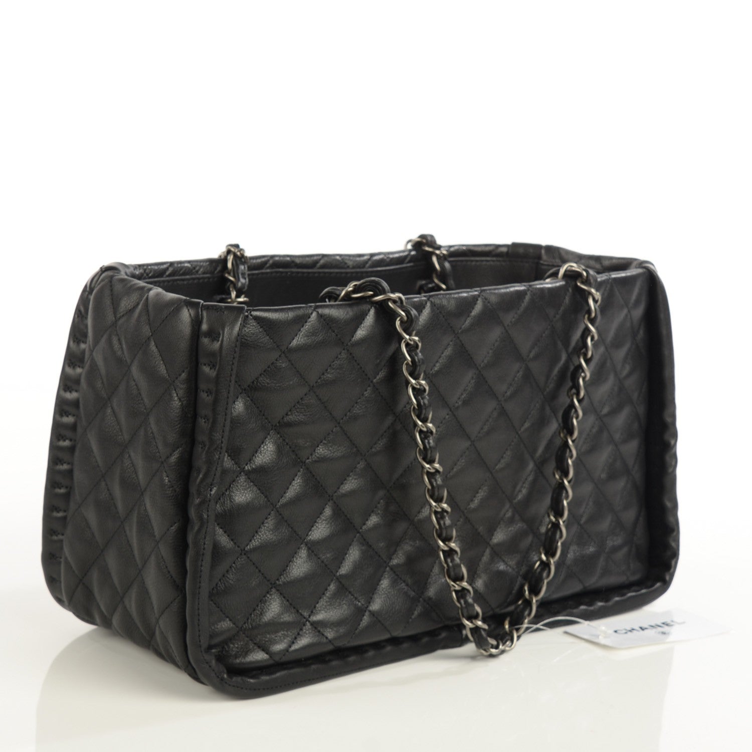 Chanel Calfskin Quilted Istanbul Small Tote Black 3 of 7