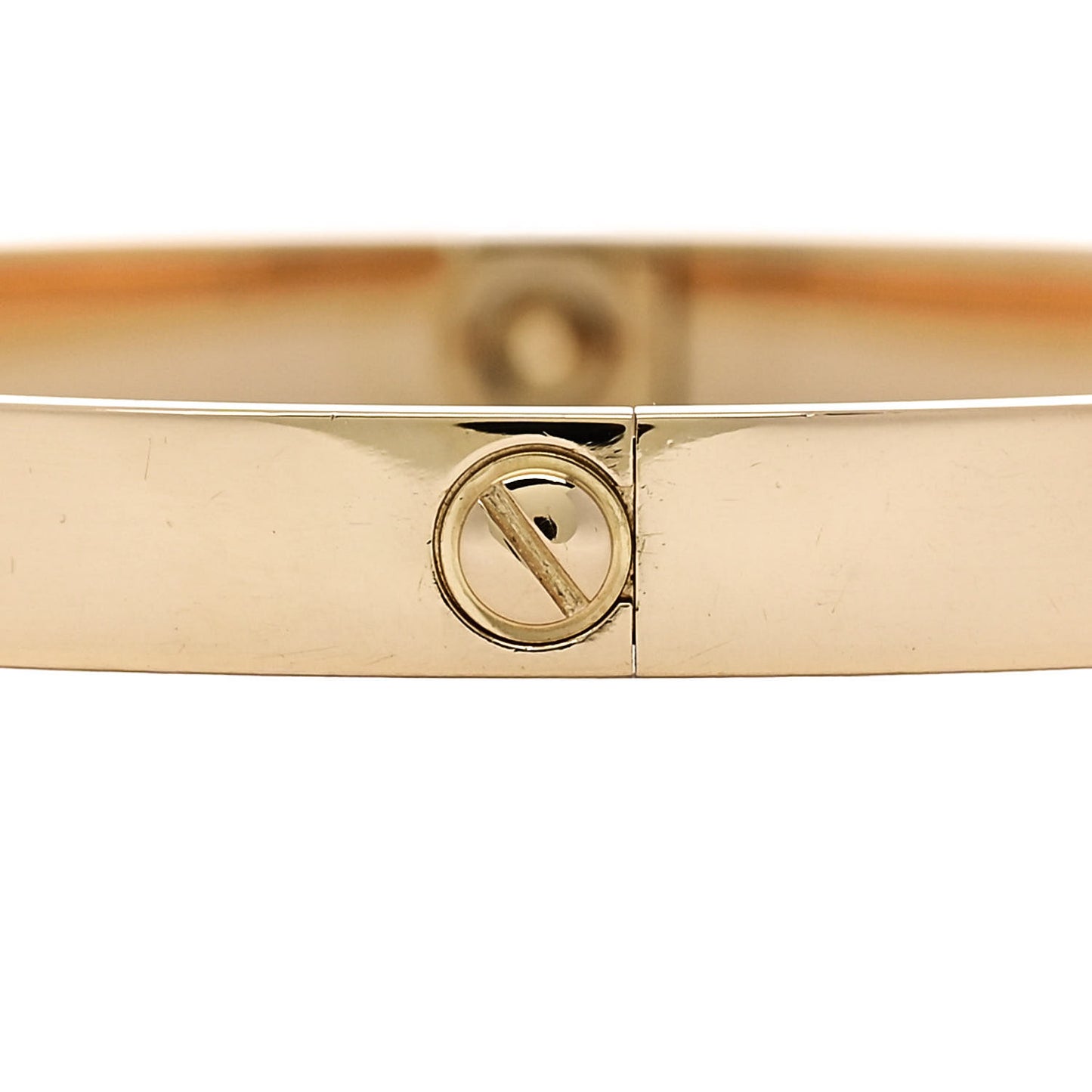 18K Yellow Gold 4 Diamond LOVE Bracelet 19