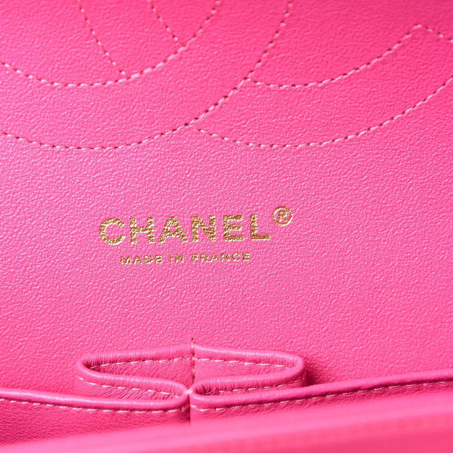 Lambskin Chevron Quilted Jumbo Double Flap Pink