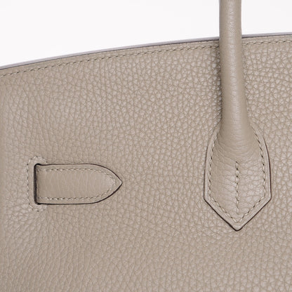Hermes Taurillon Clemence Birkin 35 Sauge 21 of 27