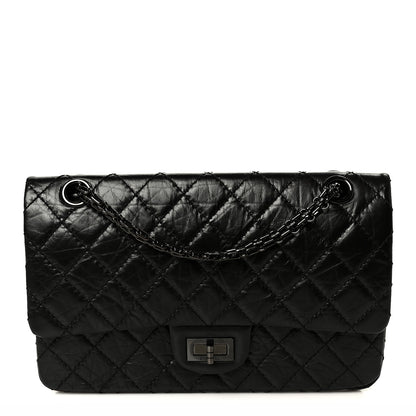 Chanel Aged Calfskin Quilted 2.55 Reissue 225 Flap So Black 1 of 11